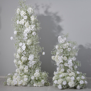 Arco de Flores Artificiales Y-FAB010 para Decoración de Bodas, Camino de Flores Artificiales de Seda, Fondo de Flores para Arco de Boda - Product Image 1