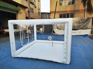 Grand abri de moto en PVC blanc tente de stockage de couverture de hangar fort garage sûr, tente de couverture d'hiver de moto - Product Image 3