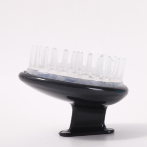 Anpassbare kostenlose Probe Manuelle Haar Kopfhaut Massage gerät Shampoo Bürste für nasse und trockene weiche Silikon Haar dusche ovale Form - Product Image 2
