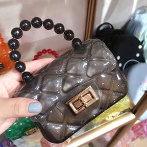 Luxuriöse Designer-Tragetasche für den Strand, transparente Jelly-Tasche mit Münzfach für kleine Mädchen, luxuriöse Mädchenhandtaschen, süße <span class=keywords><strong>Mini</strong></span>-Geldbörsen für Kinder - Product Image 4