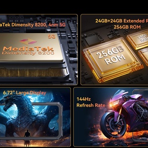 Teléfono Inteligente 5G Resistente, 24+256GB, Android 14, NFC Global, Pantalla de 6.72 Pulgadas y 144HZ, 10200mAh, Cámara de 32+100MP, Cubot King Kong X Pro - Product Image 3