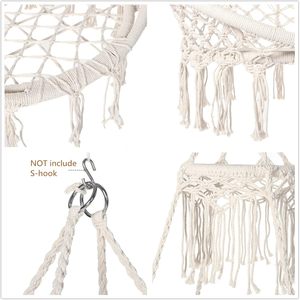 Vendita diretta della fabbrica 330LBS capacità corda di cotone fatto a mano a maglia letto altalena per giardino, spiaggia, piscina, balcone - Product Image 2