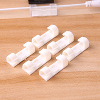 20 pièces de clips de gestion de câbles auto-adhésifs, organisateurs de câbles, supports de cordon pour TV PC portable Ethernet de bureau