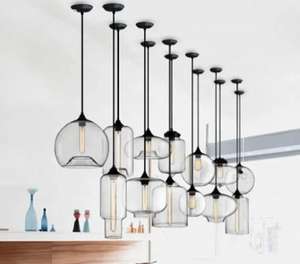 Escalier d'intérieur suspendu en verre OEM nordique loft lumière unique conçue à LED pour la chambre à coucher de la maison - Product Image 5