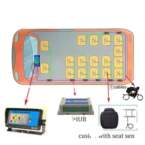 รถบัสเข็มขัดนิรภัยเตือนปลุกระบบเซ็นเซอร์ตรวจจับการเข้าพักที่นั่ง Occupant Detection Sensor