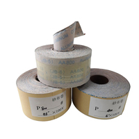 Prêt à expédier Areal JB-5 Rouleau de toile abrasive rouge de 4 pouces (115 mm) x 50 m, personnalisable OEM 40 # -600 #   Grit