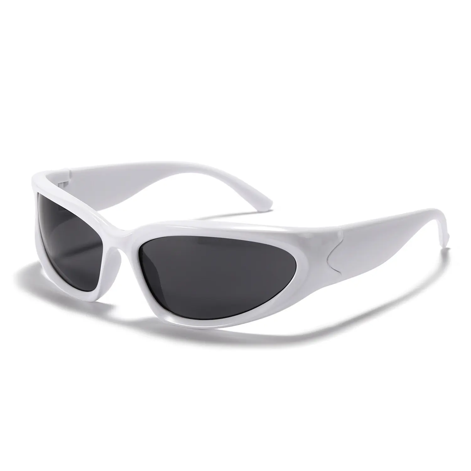 Nötr Minimal tarzı güneş gözlüğü etrafında sarın 2022 yeni Y2K tasarımcı kadın spor kız toplu gafas de sol adam güneş gözlüğü