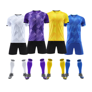2025 Custom Professional Soccer Wear Set Durable Material Automated Cutting Technique Short Featuring Name Printing Team Uniform - Product Image 1
