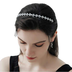 Japonais Coréen Rétro <span class=keywords><strong>Cheveux</strong></span> Accessoires Français Joker Go Press <span class=keywords><strong>Cheveux</strong></span> Carte Net Rouge De Luxe Coiffe avec Zircon Fine Hairband - Product Image 2