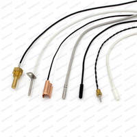 Verschleißfeste SS304 Metall-Schutzhülle Molex-Steckverbinder 3M Flexibles Silikonkabel Temperaturfühler PT1000