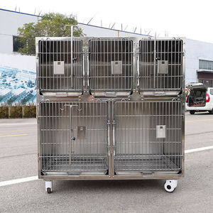 EUR PET Bon prix Cages vétérinaires en acier inoxydable Equipement vétérinaire 5 portes Cages en acier inoxydable pour grands chiens - Product Image 1