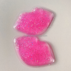 Hot Bán Glitter Màu Hồng Gel Lip Shape <span class=keywords><strong>Ice</strong></span> Packs/Hồng <span class=keywords><strong>Ice</strong></span> Làm Mát Cho Lạnh Nén Chất Độn Da - Product Image 4