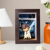 Cadres de boîte d'ombre en MDF de 6 pouces pour bricolage faits à la main Creux 6cm Profondeur Affichage de photos Toile de taille personnalisée avec surface de peinture pour un usage domestique
