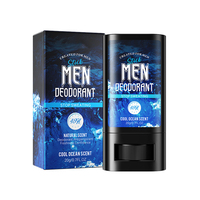 Déodorant anti-transpirant naturel parfumé pour hommes, blanchissant et éclaircissant les aisselles, vente en gros OEM Cool Ocean