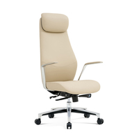 Chaise de bureau de luxe en cuir PU de haute qualité, ergonomique, pour PDG, mobilier de bureau, chaise et table de bureau, Guangdong Modern
