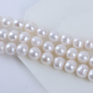 Perlas de Agua Dulce de 9-10 mm al por Mayor de Zhuji, Perlas Naturales Semiterminadas para Hacer Collares o Pulseras - Product Image 4