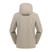 Veste à capuche fine de couleur unie avec doublure en maille respirante, coupe-vent, imperméable, unisexe, pour l'extérieur