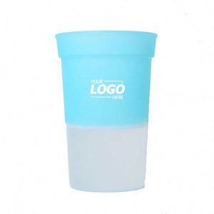 Gobelet de stade personnalisé de 16 oz changeant de couleur, gobelets en plastique durables sans BPA réagissant aux liquides glacés - Product Image 3