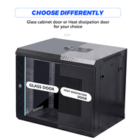 Armoire de serveur murale 19 pouces de haute qualité 4U 6U 9U à 24U pour centres de données, en stock