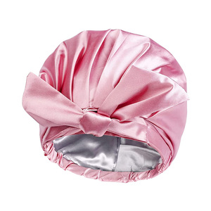 SOLPOP <span class=keywords><strong>Bonnet</strong></span> <span class=keywords><strong>de</strong></span> Douche Réutilisable <span class=keywords><strong>de</strong></span> Luxe en Satin Double Couche Imperméable <span class=keywords><strong>pour</strong></span> Femmes, Grande Taille, Réglable, <span class=keywords><strong>pour</strong></span> Cheveux Longs - Product Image 4