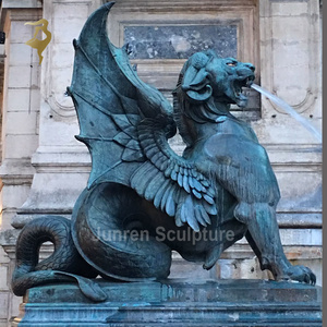 Bronzo seduta grifone decorazione personalizzata artigianato in metallo - Product Image 2