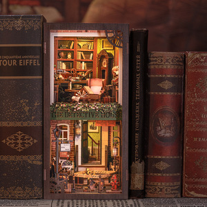 Casa en miniatura de la Agencia de Detectives CuteBee, modelo de madera para construir, rompecabezas de bloques de construcción, juguete para adolescentes y adultos - Product Image 2