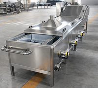 YIHAI Industriële Elektrische Blancheringslijn voor Aardappelen/Fruit/Groenten 1000kg/uur Voedselverwerkingsapparatuur CE