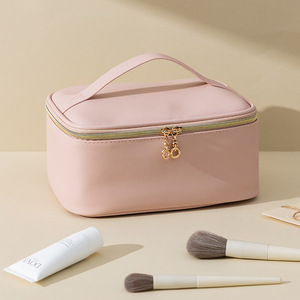 Waterproof Fashion PU Handheld Zipper Makeup <strong>Bag</strong> Women Medium Capacity <strong>Cosmetic</strong> Storage Organizer Travel Daily Use for - Product Image 6