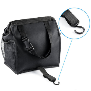 Pieghevole impermeabile in Nylon per auto barca appesa cestino pattumiera sacchetto del bidone della spazzatura con tasca a rete tasca organizzatore 1pc/poli sacchetto - Product Image 3