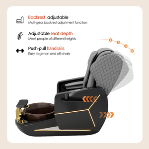 Sillón de Pedicura de Lujo para Spa de Pies, Multifuncional con Vaporizador, Sillón de Masaje Eléctrico para Spa de Pies para Salón de Uñas - Product Image 3