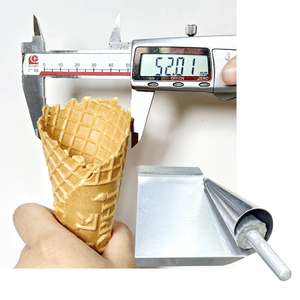 Rouleau de cône de gaufre de 52mm pour la crème glacée pour et le <span class=keywords><strong>moule</strong></span> de gaufre d'oeuf de machine de casse-croûte - Product Image 1