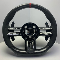 Volant en fibre de carbone brillant de luxe pour Mercedes Benz Classe G W463 G500 G63 AMG, volant en cuir Nappa