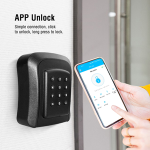 Boîte de sécurité intelligente à code numérique en alliage d'aluminium à fixation murale Tuya App, serrure pour porte en bois TTLock K01C - Product Image 5