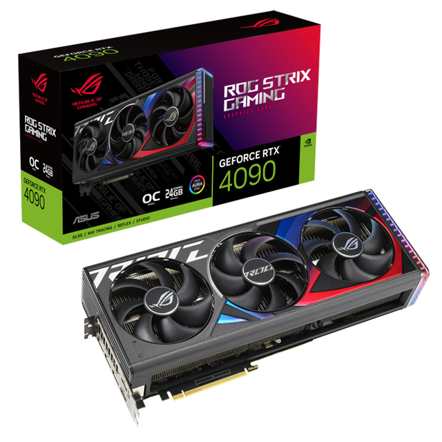 ASUS ROG Strix GeForce RTX 4090 OC Edition Graphics Card With 24GB GDDR6X 384-bit Memory Support OverClock