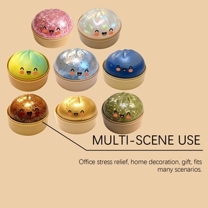 Jouet <span class=keywords><strong>slime</strong></span> en forme de boulette mignonne, <span class=keywords><strong>slime</strong></span> scintillant en cristal pour cadeau de fête pour enfants - Product Image 3