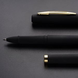 Plastic Black <b>Pens</b> With Matt Frosted Finish Wholesale Custom Logo Colored Advertising Promotional Gift Gel Ink <b>Pen</b> - Product Image 4