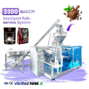 Machine automatique de conditionnement Doypack pour poudre de café, poudre d'assaisonnement, sachet préformé debout, remplissage, scellement, emballage - Product Image 1