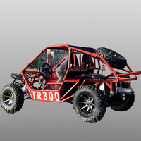 Buggy tout-terrain 200 cm³ à essence avec moteur 4 temps refroidi par eau, transmission par arbre et frein à disque, kart à pédales pour adulte