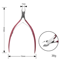 Coupe-ongles en forme de U français Oem/odm Coupe-ongles en acrylique en acier inoxydable avec plateau tournant Coupe-ongles en acrylique Diy