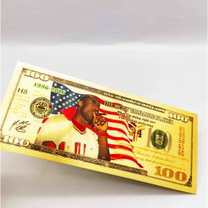 Billete de Colección Personalizado con Lámina de Oro / Billete con Lámina de Oro de Jugador Estrella (Tema) / Billete de <span class=keywords><strong>Jordan</strong></span> y Kobe - Product Image 3