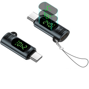 <span class=keywords><strong>Mini</strong></span> portátil tipo <span class=keywords><strong>C</strong></span> macho a tipo <span class=keywords><strong>C</strong></span> hembra <span class=keywords><strong>USB</strong></span> <span class=keywords><strong>C</strong></span> 240W 80GBps adaptador de conector PD carga con pantalla - Product Image 6