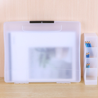 Boîte de rangement pour documents essentiels portable, organiseur de papier, porte-revues, classeur, boîte de rangement en plastique rigide A4 YUZMEI
