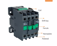 Série AC Contacteur A75-30-11 3 pôles Contacteur électrique 2NO 2NC Auxiliaire 380V Contacteur magnétique 220V-230V50Hz/230-240V60Hz