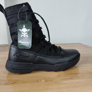 รองเท้าบูทแบบยุทธวิธี DFJB03 ลายพรางป่าไม้ ทำจากผ้าใบและหนังกลับ - Product Image 1