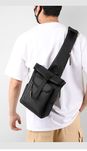 Bolso de Pecho para Hombre al por Mayor, Bolso Cruzado Casual con Carga USB, Mochila Ligera de Nailon para Viajes y Actividades al Aire Libre, Personalizable - Product Image 6