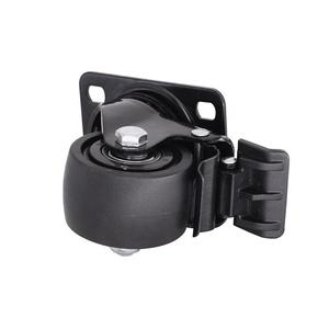 Roulette <span class=keywords><strong>de</strong></span> faible hauteur <span class=keywords><strong>de</strong></span> 3 pouces chargeant 350kg <span class=keywords><strong>Roulettes</strong></span> galvanisées en PP noir <span class=keywords><strong>pour</strong></span> supports d'ordinateur - Product Image 2