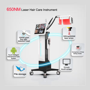 Détecteur de cuir chevelu professionnel non invasif 5 en 1, sûr, avec massage de la tête à haute fréquence, pistolet à oxygène nano, analyseur de peau - Product Image 3