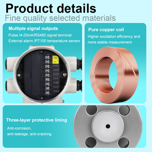 Kleiner elektromagnetischer Durchflussmesser aus Kohlenstoffstahl DN4 DN6 DN8 für Wasser, Abwasser, chemische Prozesse, Flüssigkeitsmessung, <span class=keywords><strong>4</strong></span>-20mA Ausgang - Product Image 5