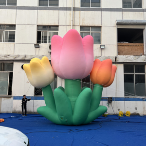 Bunga Tulip Tiup Raksasa Kustom untuk Acara & Promosi Luar Ruangan, Populer untuk Dekorasi Acara Luar Ruangan - Product Image 1