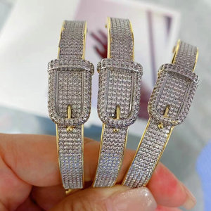 Prodotti di alto livello utilizzati quotidianamente più recenti braccialetti in oro gioielli da donna placcatura in doppio colore gioielli di moda - Product Image 3